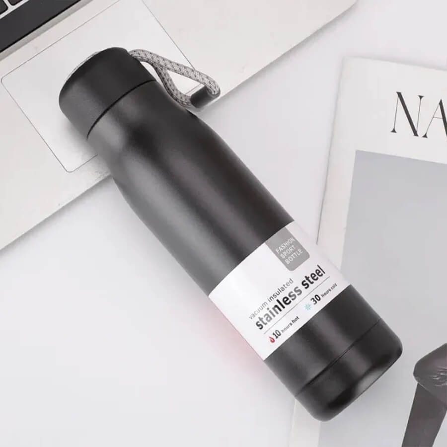Strap Bottle - Black